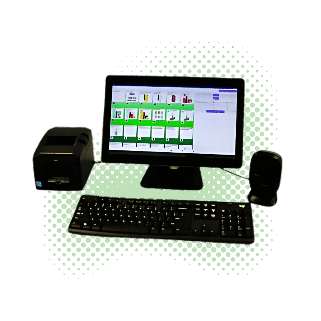 Lifelong POS terminal with touchscreen display and integrated receipt printer, ideal for liquor and vape stores