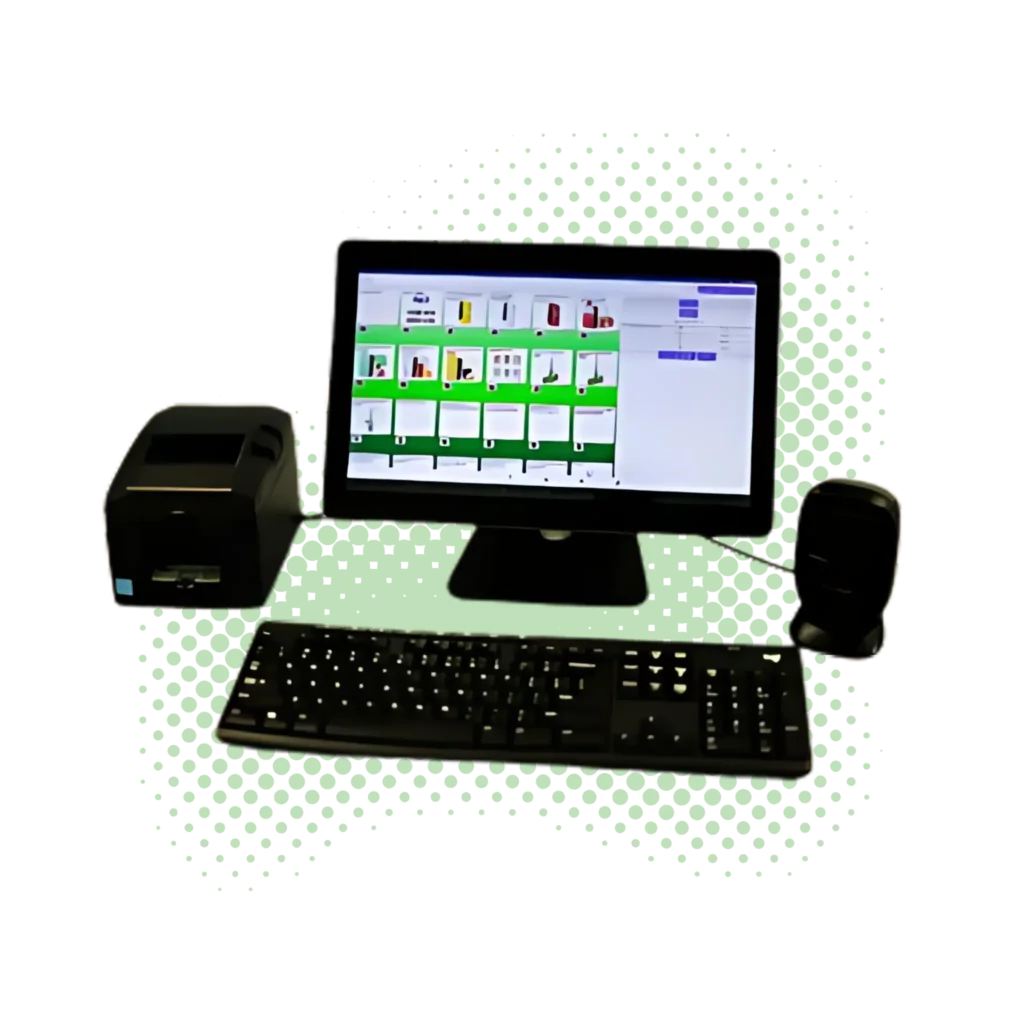 Lifelong POS terminal with touchscreen display and integrated receipt printer, ideal for liquor and vape stores