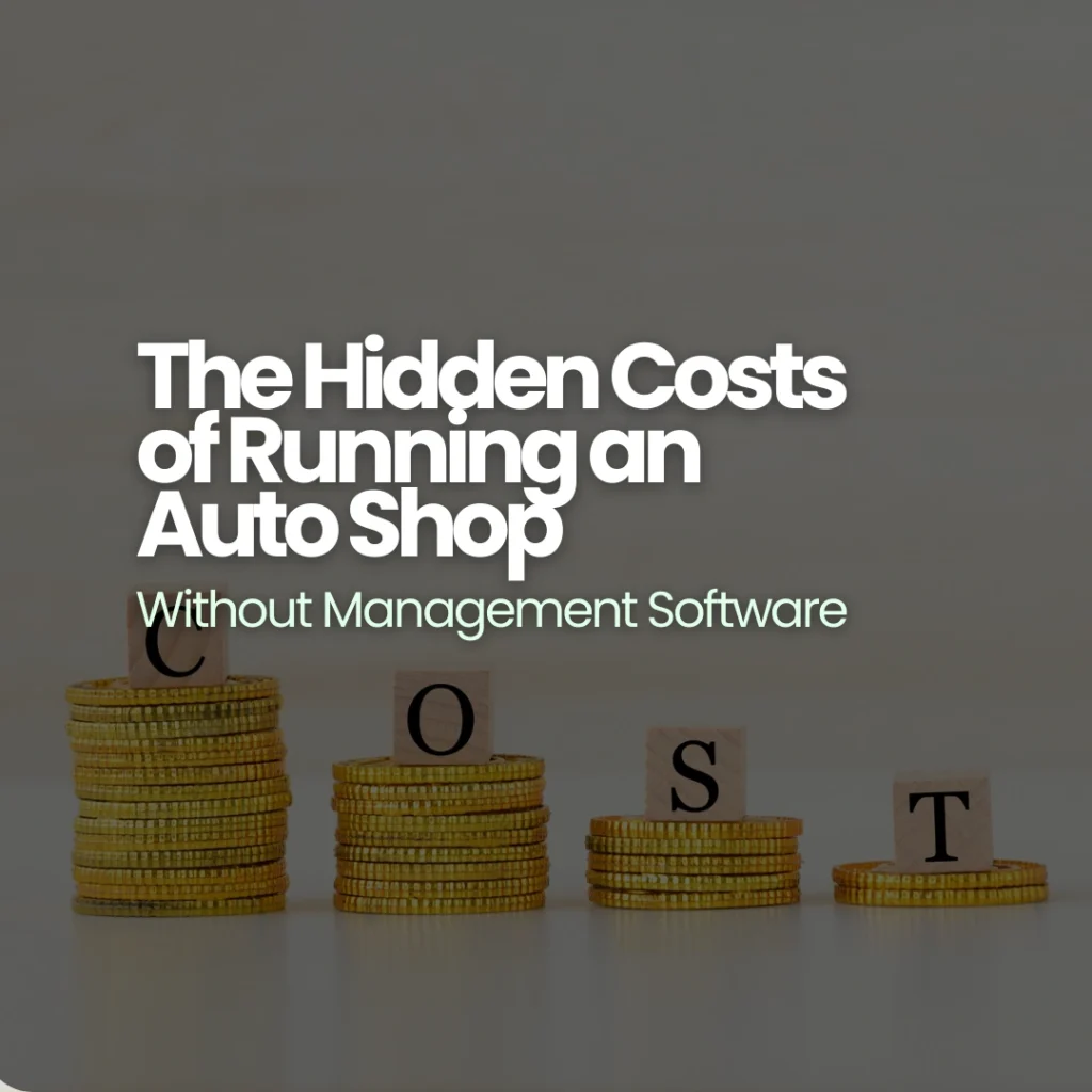 auto repair shop using management software to track repair orders estimates and technician workflow